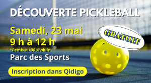 Découverte Pickleball 2025 PANNEAU - Municipalité de Roxton Pond